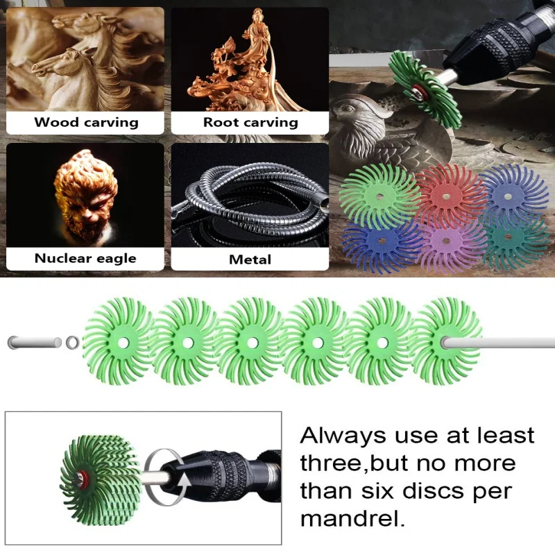 radial bristle disc disco de cerdas radiales