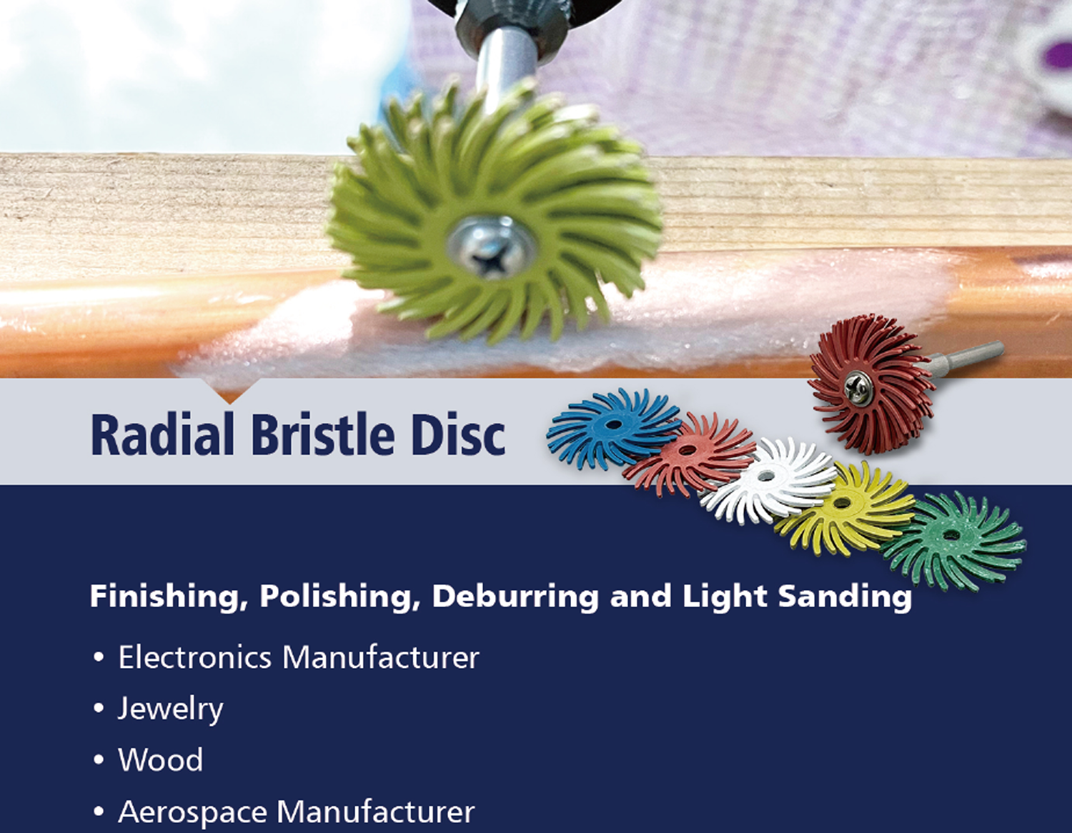 radial bristle disc 1 disco de cerdas radiales 1