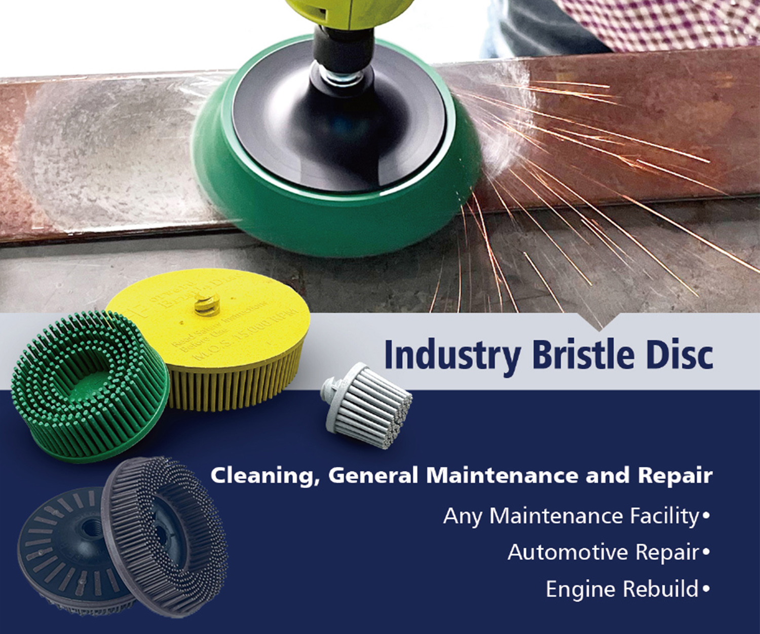 bristle disc disco de cerdas