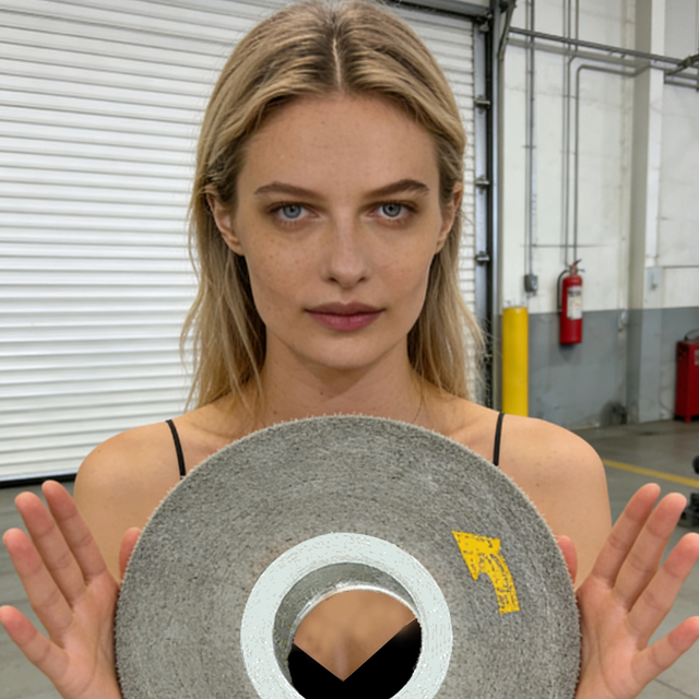 Rueda enrollada Tianjin Pengyu LD 9S FIN 12X2X5 pulgadas